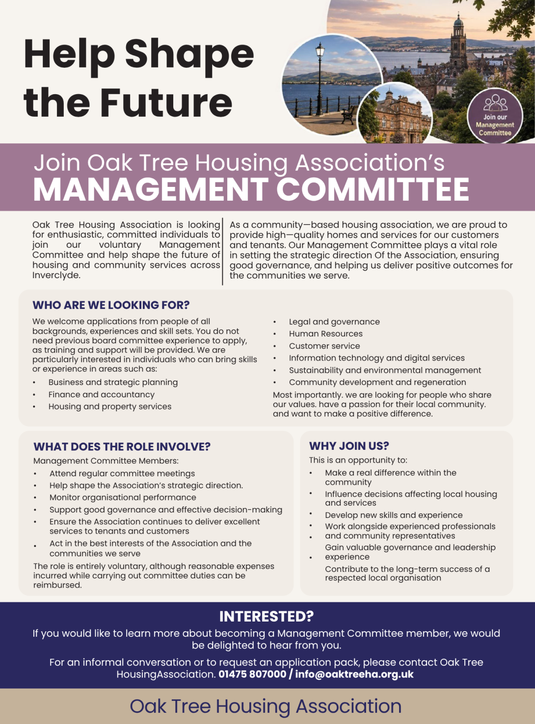 Management Committee Recruitment Advert