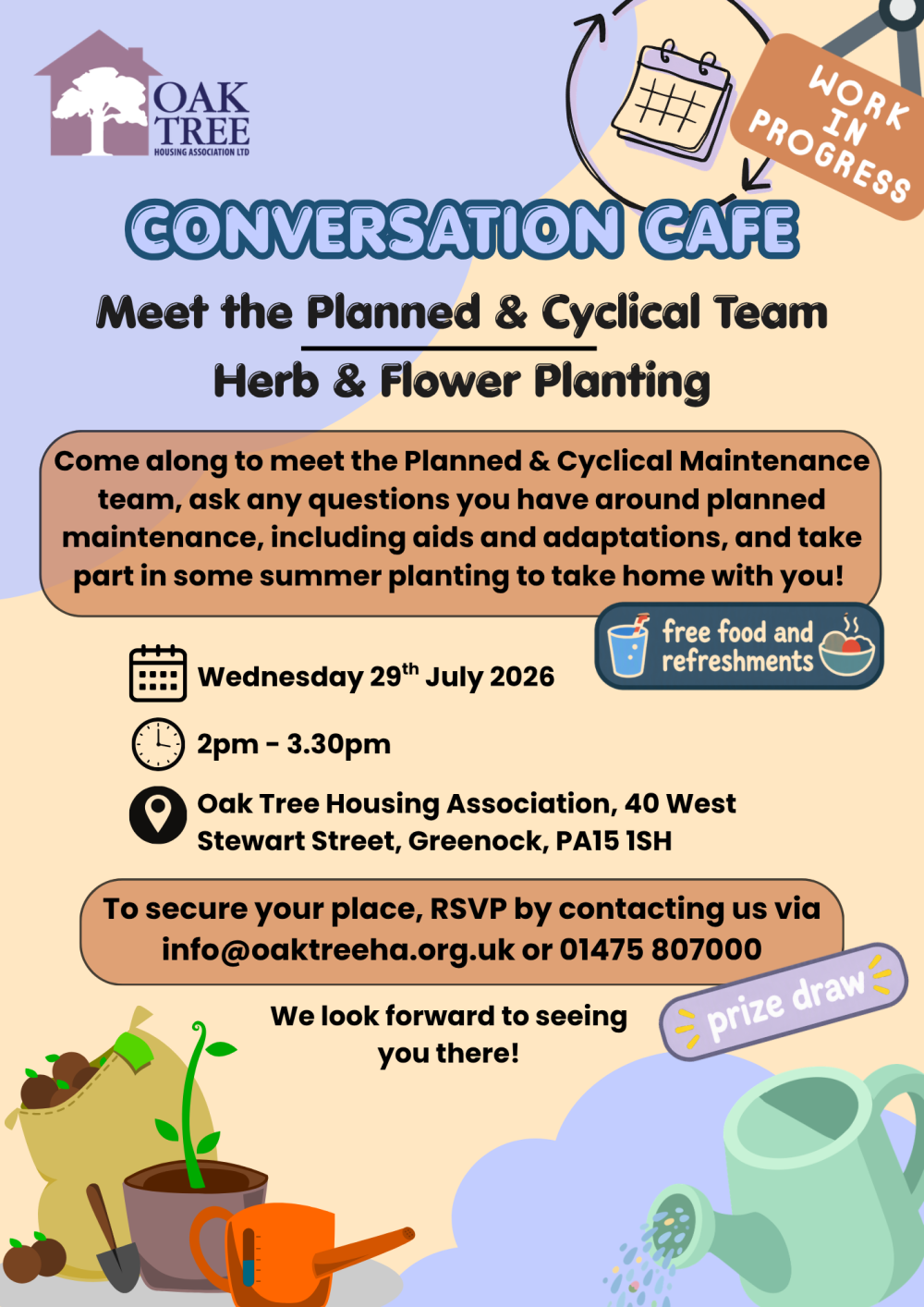 Conversation Cafe Flyer - Planned and Cyclical and Landscaping