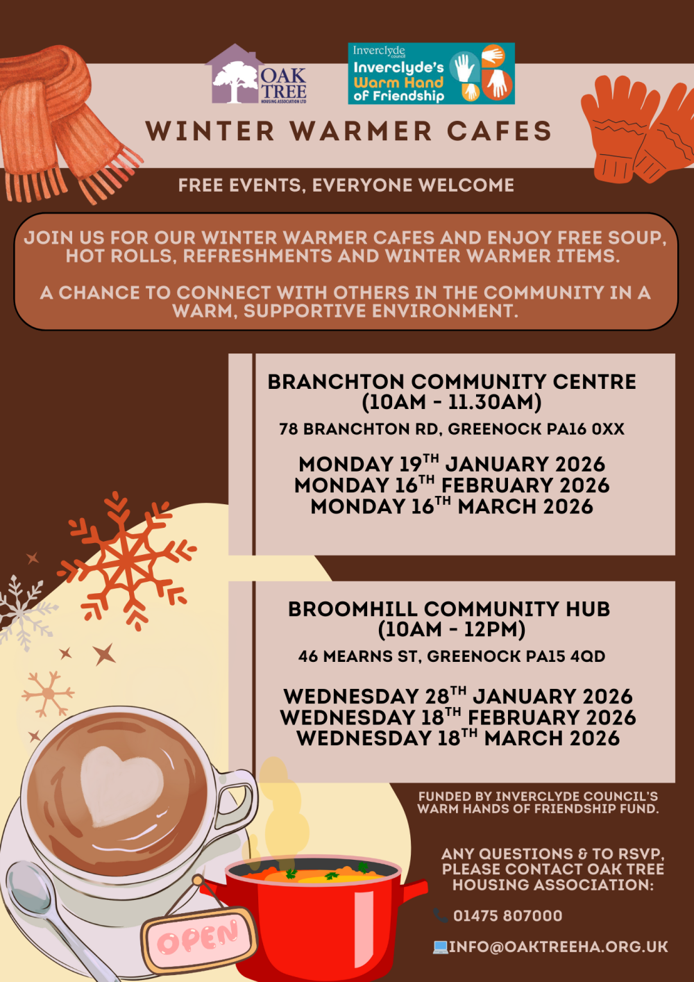 Winter Warmer Cafes 2026 - Flyer